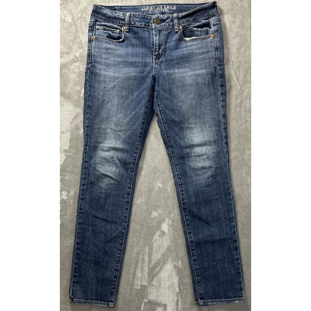American Eagle Jeans Womens 10 Skinny Stretch Retro Preppy Academia Americana
